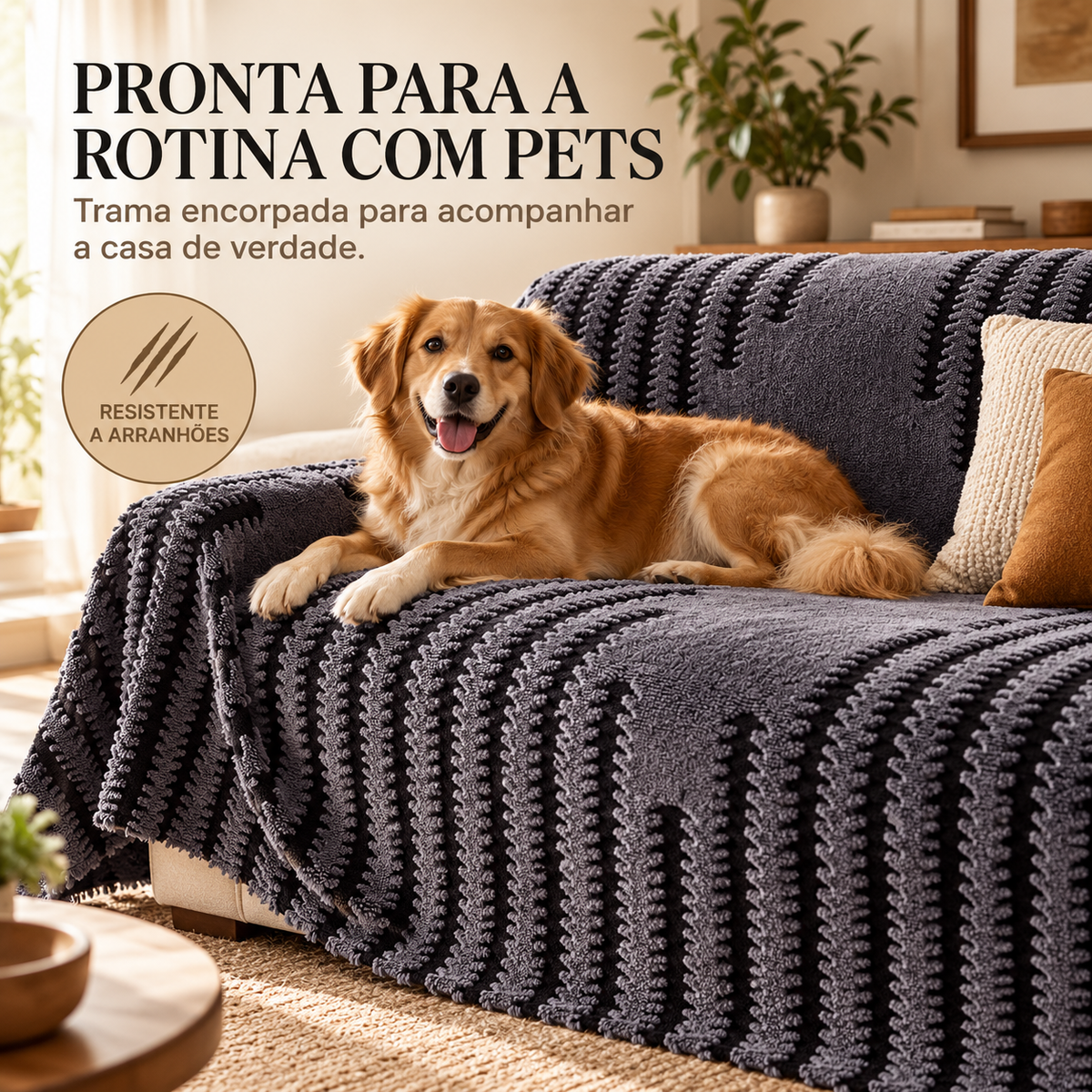 Cachorro sobre capa Casaro LineaGuard resistente à rotina com pets