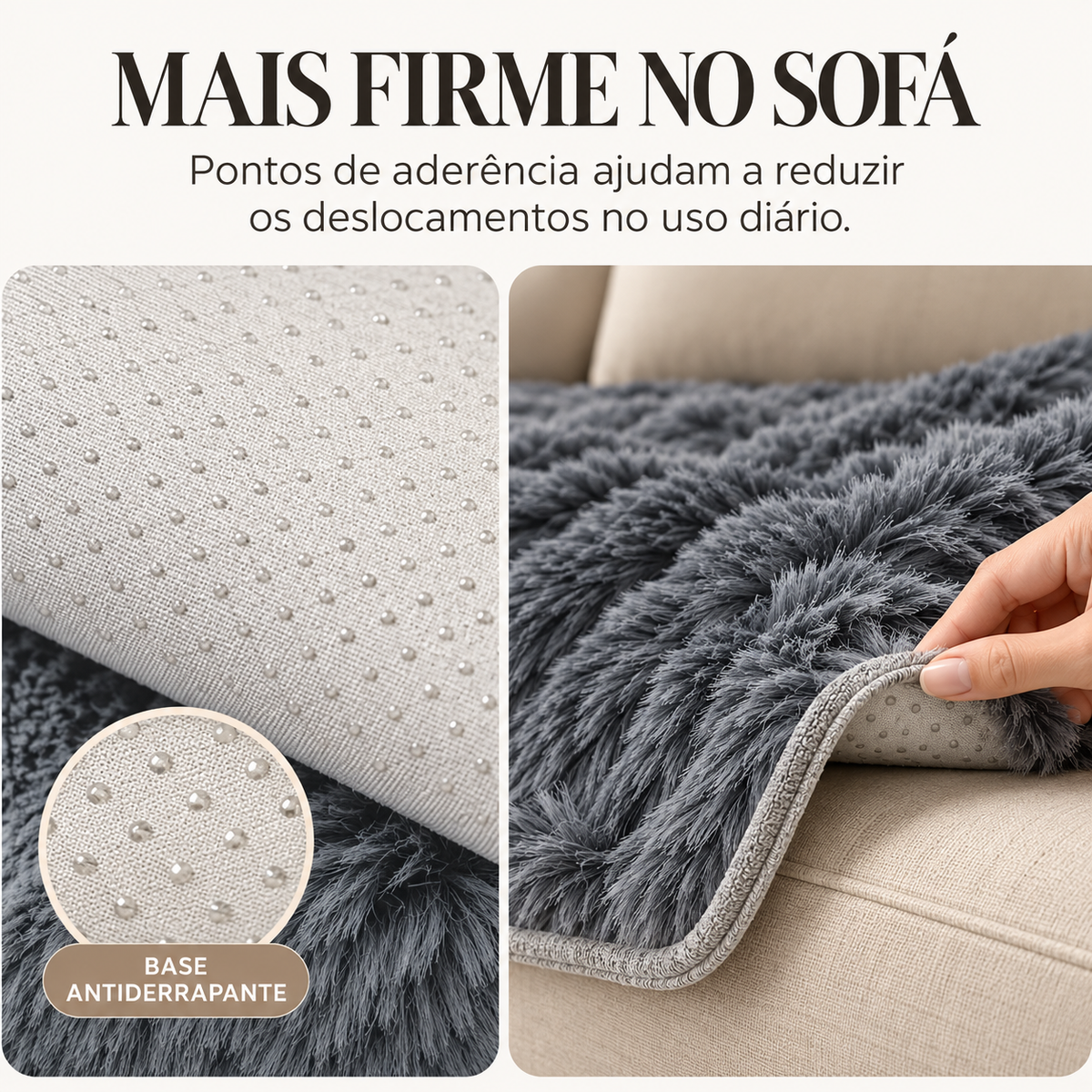 Base antiderrapante da capa Casaro Velure