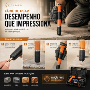 Kit Pistola de Pregos Completo Profissional - Precisão e Segurança em um único Item