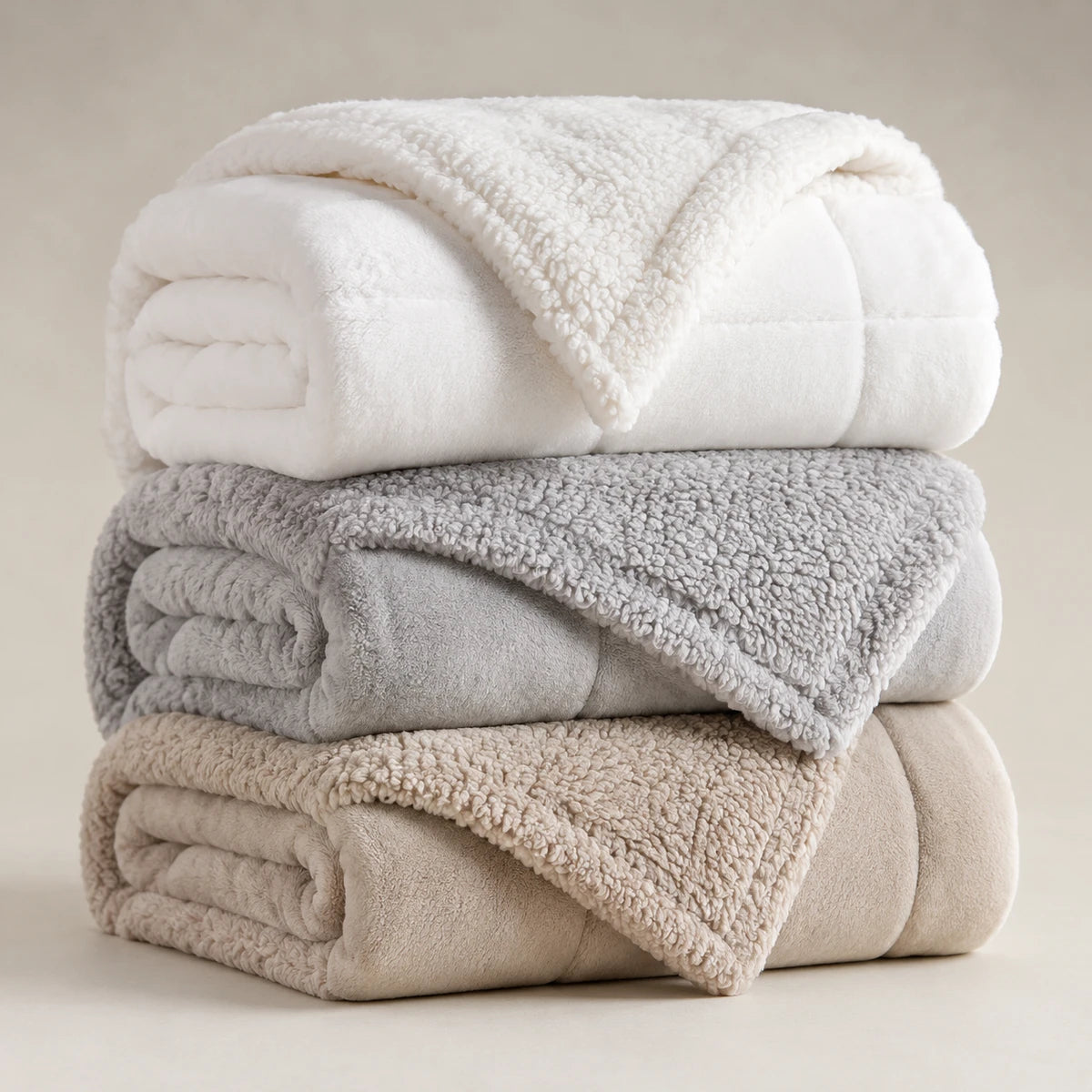 [COMPRE 1, LEVE 3] Coberdrom Casal Sherpa - Edredom Premium Algodão Turco e pele de Carneiro