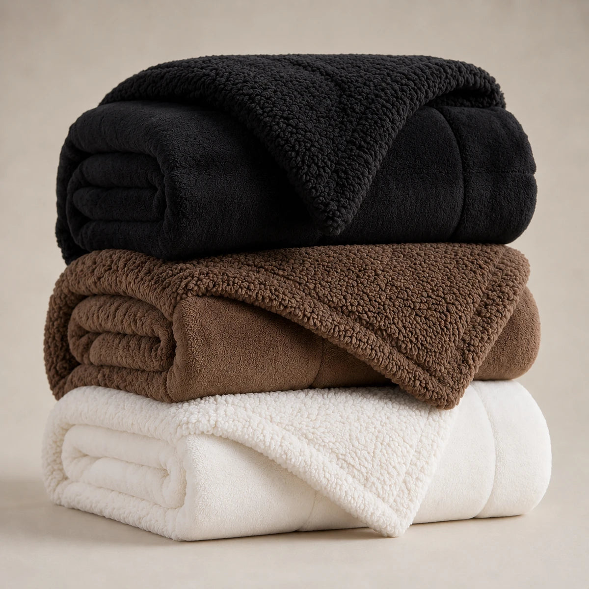 [COMPRE 1, LEVE 3] Coberdrom Casal Sherpa - Edredom Premium Algodão Turco e pele de Carneiro