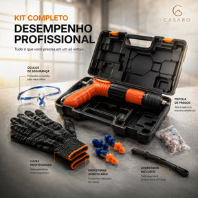 Kit Pistola de Pregos Completo Profissional - Precisão e Segurança em um único Item