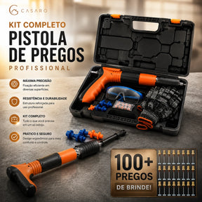 Kit Pistola de Pregos Completo Profissional - Precisão e Segurança em um único Item